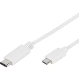 Vivanco OŠTEĆENA AMBALAŽA - Kabel, USB C M na USB 2.0 micro B M, 1 m, bijeli, retail