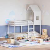 vidaXL Streha za otroško posteljo bela 60x99x139,5 cm trdna borovina Cene