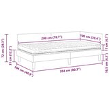  Kotni okvir postelje z matrico Drugo 2 pcs Zelena blago, (5000123327) | Shoptok.si