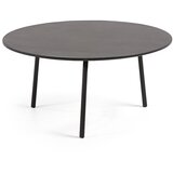 Kave Home Črna klubska mizica La Forma Ulrich, ⌀ 70 cm Cene