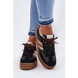 Boto Womens Platform Sneakers With Double Lacing Panther Black Niteria | Shoptok.si