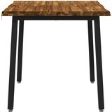  70 x 70 x 75 cm Čvrsto drvo akacije Prirodna i crna Četvrtasti | shoptok.hr
