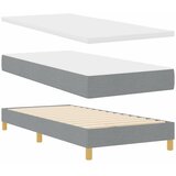 s opruga kutije Svijetlo siva 200 x 80 cm tkanina | shoptok.hr