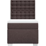  Krevet s oprugama i madracem tamnosmeđi 80x200 cm od tkanine | shoptok.hr