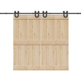  Komplet opreme za drsna vrata 400 cm jeklo črne barve, (22046969) | Shoptok.si