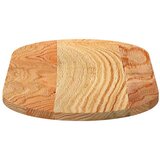 Stolna Mizna plošča svetlo rjava 80x40x2 cm trdna hrastovina ovalna, (5000268784) | Shoptok.si