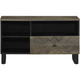  ormarić crni 80x33x46 cm od masivnog drva manga | shoptok.hr