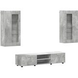  Set TV komoda FLORIN 3 pcs Betonski sivi Konstruirano drvo | shoptok.hr