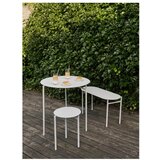 Zone Denmark Svijetlo siva metalna vrtna klupa Disc – | shoptok.hr