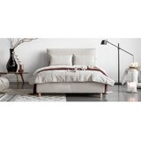 Miuform Bež oblazinjena zakonska postelja z letvenim dnom 160x200 cm Sleepy Luna - Miuform Cene