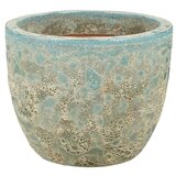  Okrogel cvetlični lonec Machu (Ø x V: 25 x 20 cm, Keramika, Svetlo modra) | Shoptok.si