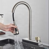 EYN Kuhinjska armatura s širokim vodnim slapom | Pipa KW1599 — Mat črna | Shoptok.si