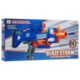  Puška za igru Blaze Storm Pistol sa pjenastim metcima - narančasto/plavi | Shoptok.si