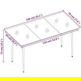  5-dijelni vrtni blagovaonski set s jastucima poliratan smeđi | shoptok.hr