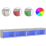TV ormarići s LED svjetlima 2 kom boja hrasta 100x30x30 cm | Eponuda.com
