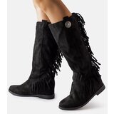 D/CEO Black patent leather insulated boots Campi | shoptok.hr