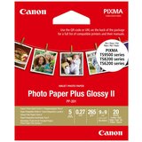 Canon Foto papir PP-201, 8.89 x 8.89 cm, 20 listov, 265 gramov Cene