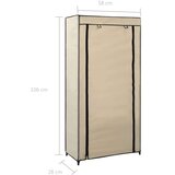 vidaXL 282429 shoe cabinet with cover cream 58x28x106 cm fabric | shoptok.hr