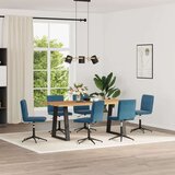  Blagovaonske stolice 6 kom plave baršunaste | shoptok.hr