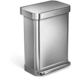 Jekleni koš za odpadke s pedalom 55 l - simplehuman