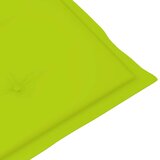  Vrtne stolice s jarko zelenim jastucima 6 kom masivna tikovina | shoptok.hr