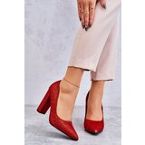 Boto Shiny Pumps On Heel Red Elmira | Shoptok.si