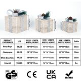 GRESONIC 3x LED božična dekorativna darilna škatla | Shoptok.si