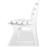 vidaXL Vrtna klupa 145,5 cm plastična bijela | shoptok.hr