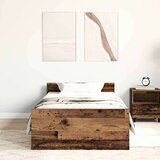  Posteljni okvir brez vzmetnice star les 75x190 cm | Shoptok.si