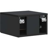  Stenski nočni omarici s predalom 2 pcs Črna 34,5 x 33 x 20 cm, (5000209683) | Shoptok.si