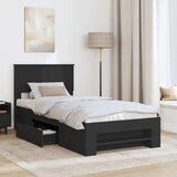  Krevetna konstrukcija Crna 80 x 200 cm Konstruirano drvo | shoptok.hr