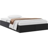  Otomanski krevet s pohranom Crna 120 x 190 cm Lažna koža | shoptok.hr