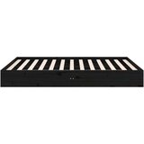  Posteljni okvir črn iz trdnega lesa 120x190 cm 4FT, (20601177) | Shoptok.si