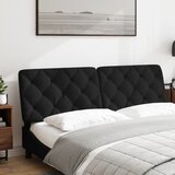  Jastuk za uzglavlje crni 160 cm baršunasti | Eponuda.com