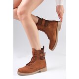 Mio Gusto Lyssa Womens Tan Lace-up Oxford Boots | Eponuda.ba