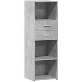 The Living Store Visoka omara betonsko siva 40x42,5x124 cm inženirski les - Visoka Omara, (21495906) | Shoptok.si