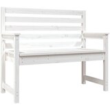 vidaXL Vrtna klop bela 109x48x91,5 cm trdna borovina, (20661835) Cene