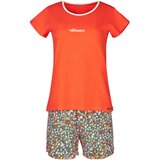 Skiny Kratke hlače za spanje petrol / oranžna / oranžno rdeča / bela | Shoptok.si