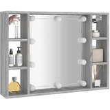 Ormarić s ogledalom LED boja hrasta sonome 76x15x55 cm | Eponuda.com