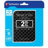 Verbatim Store n Go 2,5" 2TB USB3 vanjski HDD, crna (53195) | shoptok.hr