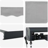  Povlačivi tende Svjetlosiva 300 x 250 x 165 cm Tkanina i Metal | shoptok.hr
