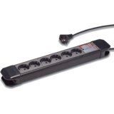 Famatel Produžni kabel 6 utičnica, 1.5m, prekidač, crni, 1.5mm² - 23612 Cijene
