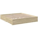  Okvir za krevet s ladicama boja hrasta 200x200 cm drveni | Eponuda.ba