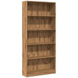Maison Chic Knjižna omara - Knjižni regal artisan hrast 80x24x176 cm inženirski les, (21725686) Cene