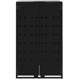  Spremište za 4 kante za otpad crno 276 x 79 x 117 cm čelično | shoptok.hr