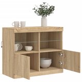  Komoda s LED svjetlima boja hrasta sonome 81x37x67 cm | Eponuda.ba
