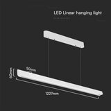  LED luster na sajli LED/36W/230V 3000/4000/6400K beo | Eponuda.com