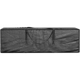 vidaXL Torba za shranjevanje vrtnih blazin 2 kosa črna 135x40x55cm PE | Shoptok.si
