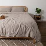 Native Natural Svijetlo siva/smeđe-siva lanena posteljina za krevet za jednu osobu 135x200 cm Natural – | shoptok.hr