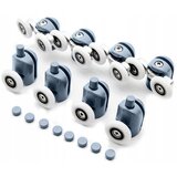  8x PVC + nehrđajući čelik dupli zamjenski kotači za tuš kabinu | shoptok.hr